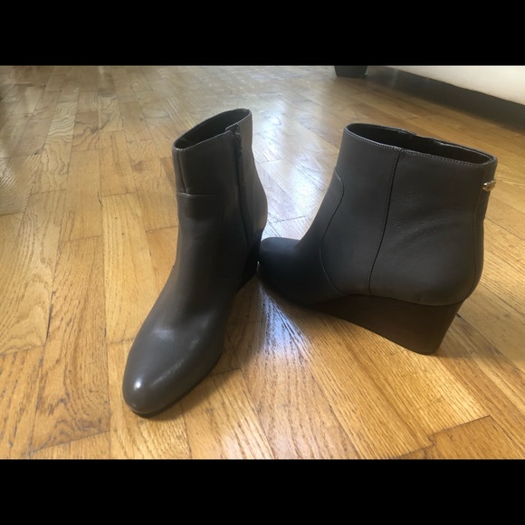 Gray Cole Haan wedged booties - Picture 2 of 4